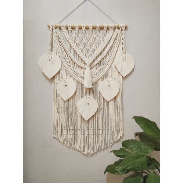 Jual macrame wall hanging dekorasi dinding 50x75cm | Shopee Indonesia