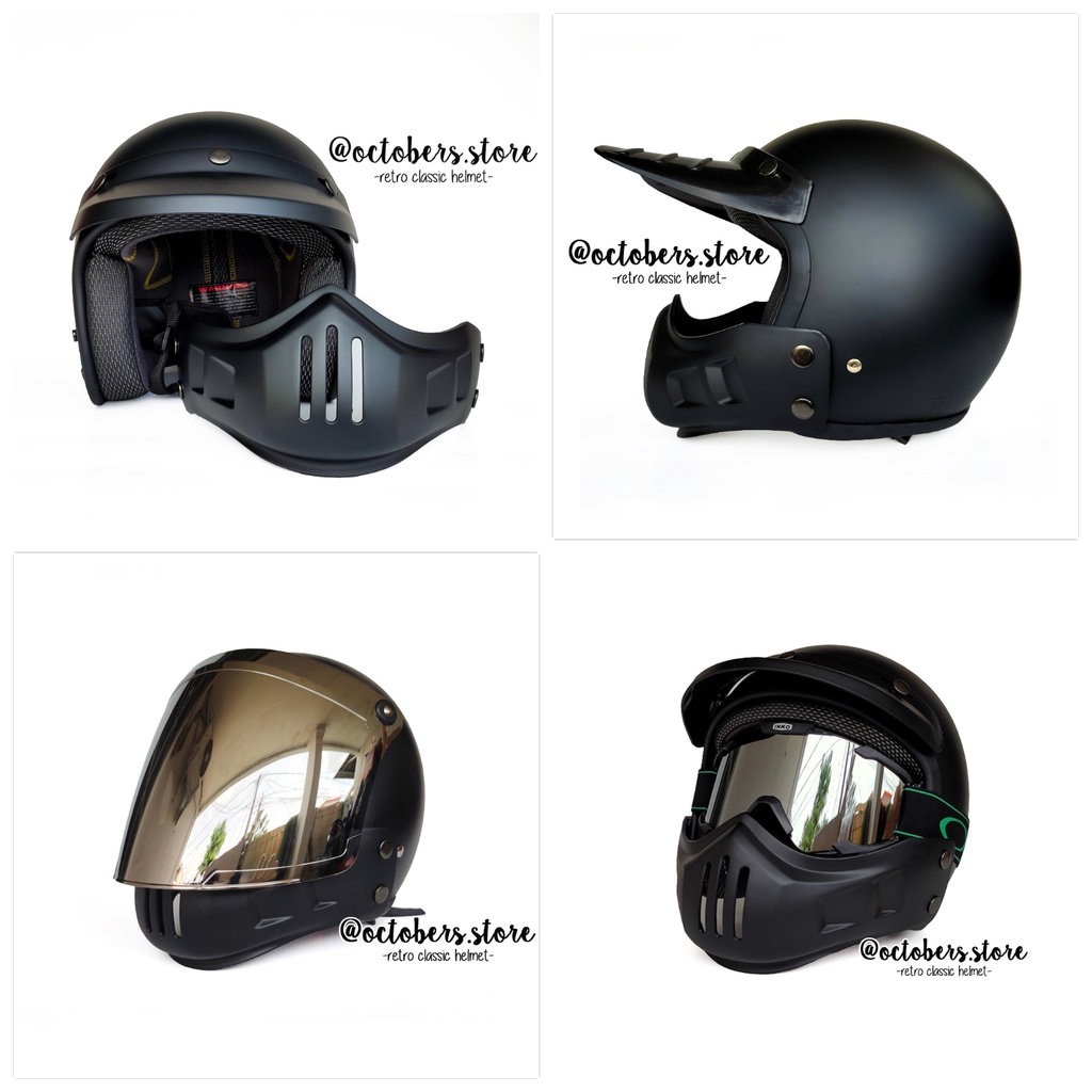 Helm retro hot sale