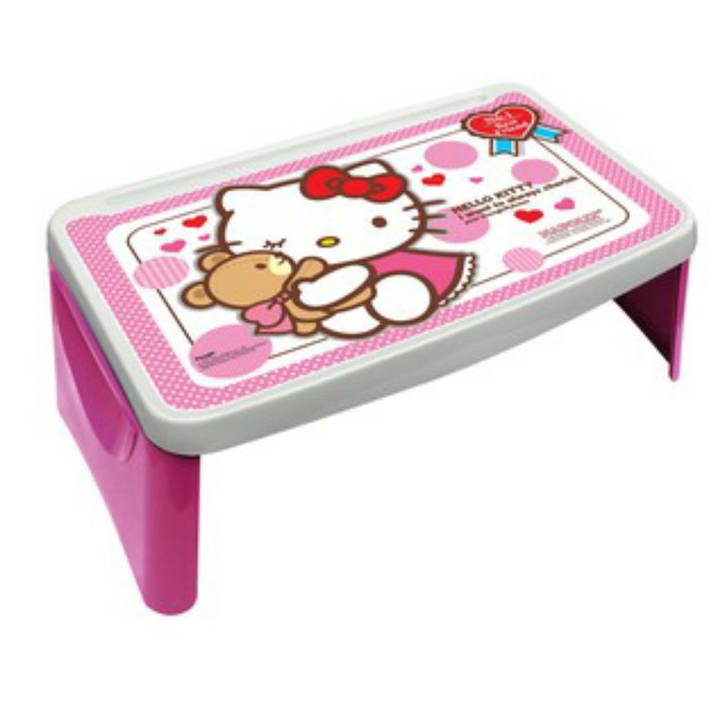 Jual meja belajar anak lipat hello kitty frozen lapdesk Shopee Indonesia