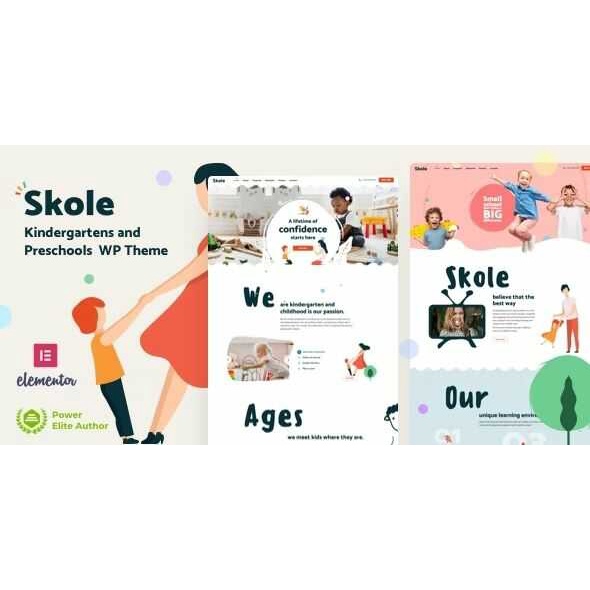 Jual Skole Theme – School Kindergarten WordPress Elementor | Shopee ...