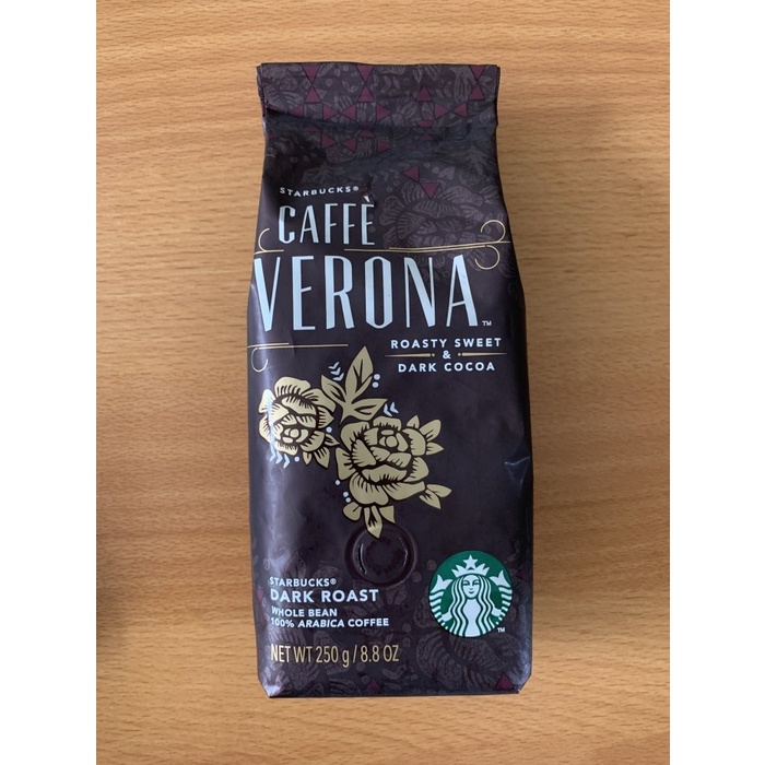 Jual KOPI STARBUCKS COFFEE CAFFE VERONA WHOLE BEAN 250GR (DARK ROAST ...