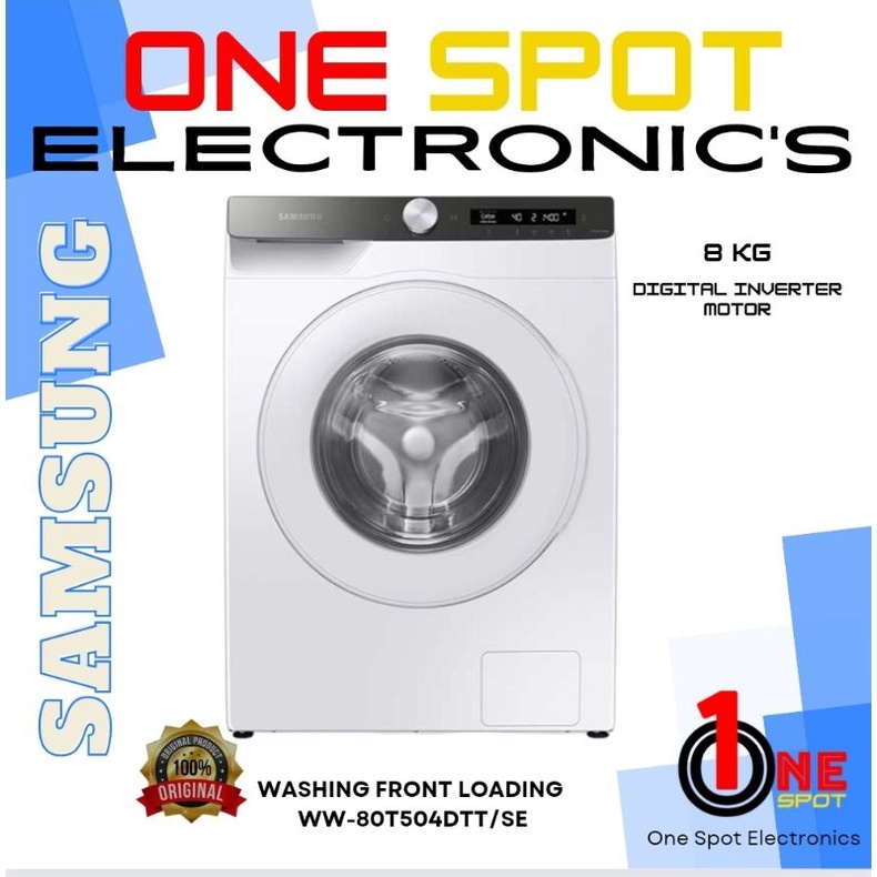 Jual SAMSUNG MESIN CUCI FRONT LOADING WW80T504DTT ECO BUBBLE 8KG-9KG ...