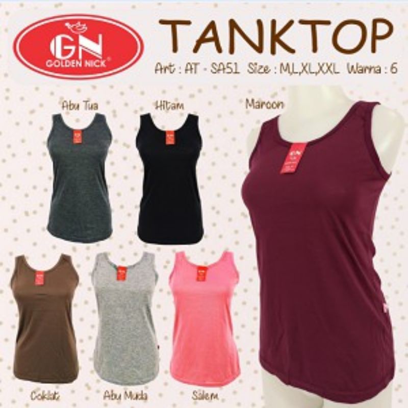 Jual Tangtop Golden Nick AT 51 | Atasan Wanita Tangtop Terlaris ...