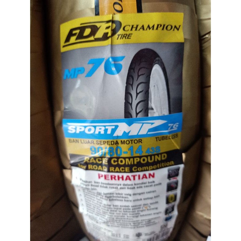 Jual BAN LUAR FDR MP 27 MP 76 SPORT XR RACING SOFT COMPOUND TUBELESS ...