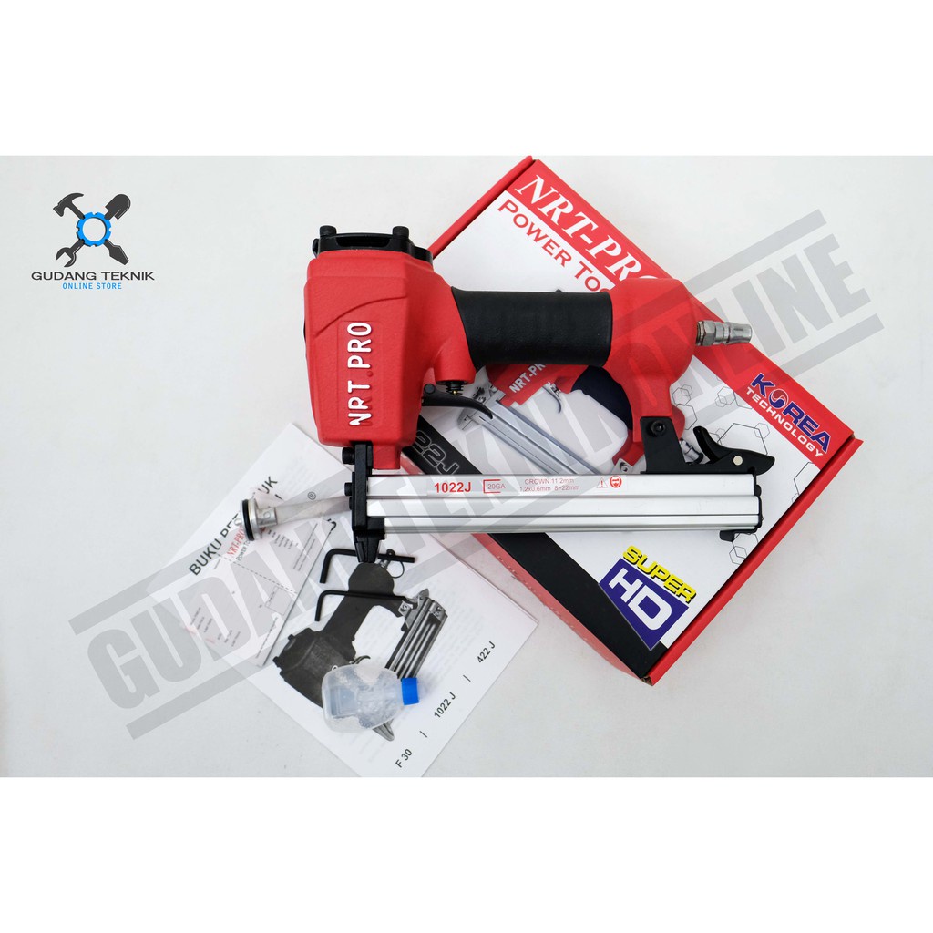 Jual Mesin Staples Paku Tembak Angin Tipe U J Nrt Pro Air Nailer Alat Stapler Tembak Paku