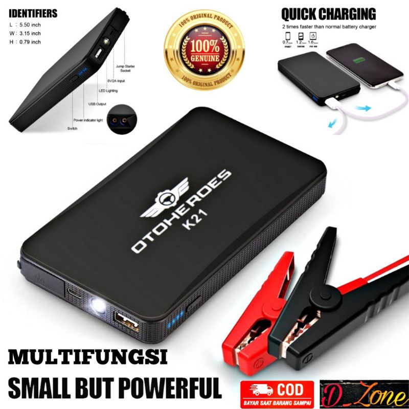 Jual Power Bank Jumper Aki Mobil 10.000mah USB Power Bank Car Jump