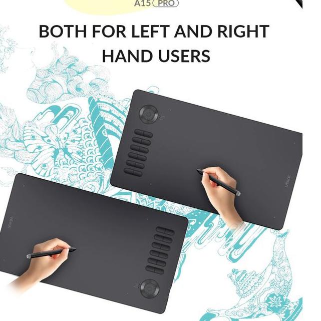 Jual Sale VEIKK A15 Pro Digital Graphic Drawing Pen Tablet Gambar 8192 ...