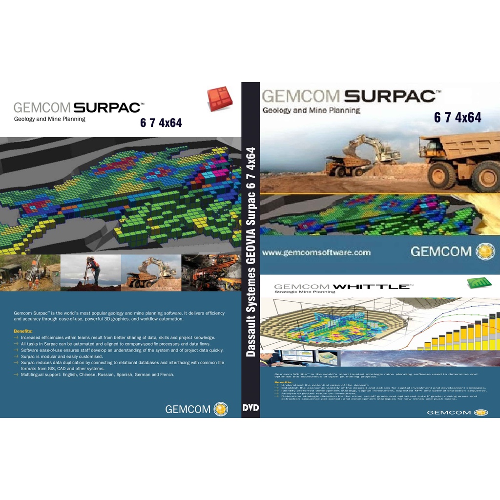 Jual JUAL SOFTWARE Dassault Systemes GEOVIA Surpac 6 7 4x64 | Shopee ...
