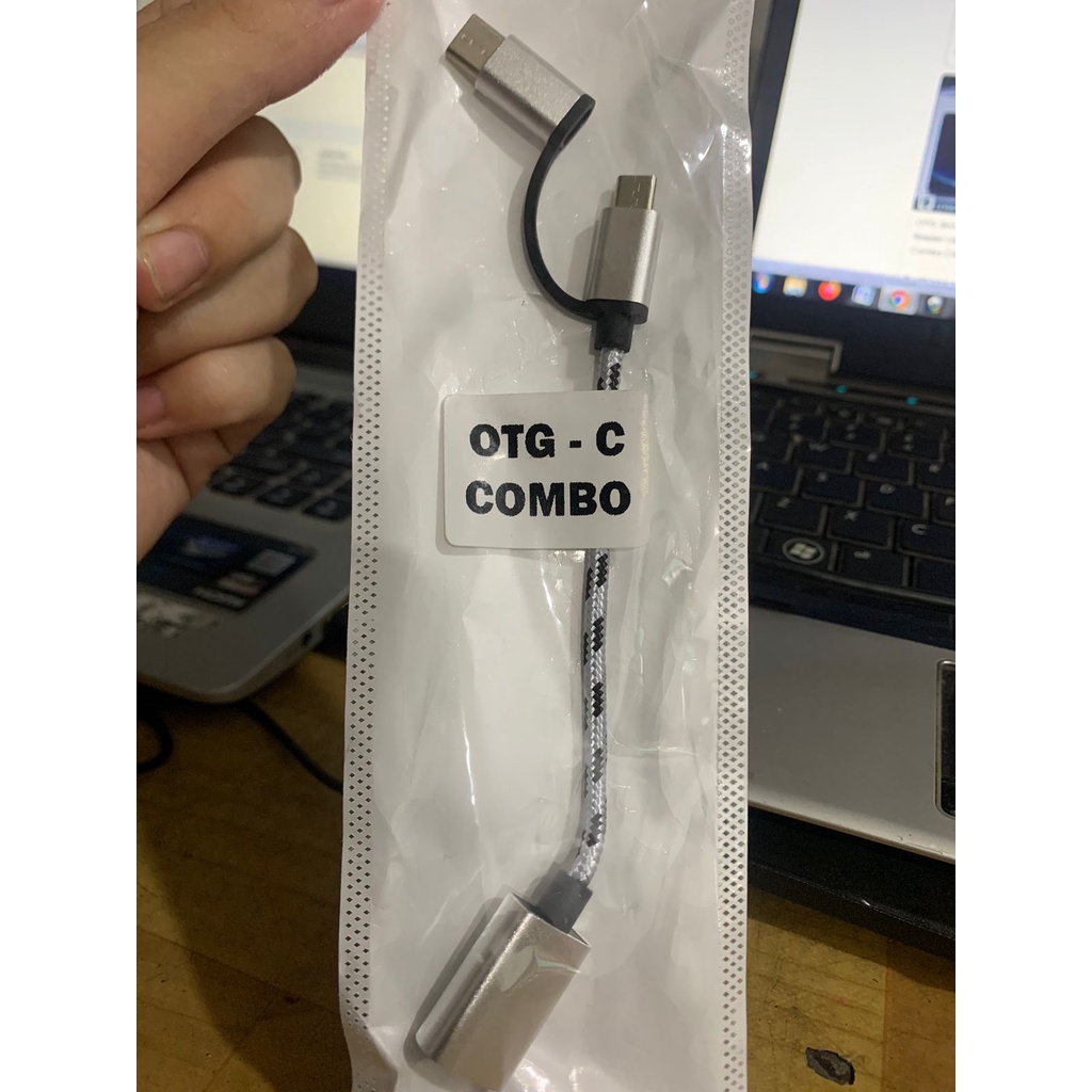 Jual KABEL OTG TYPE C COMBO | Shopee Indonesia