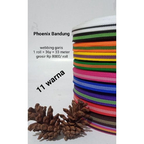 Jual Tali webbing 1 cm Garis | Shopee Indonesia