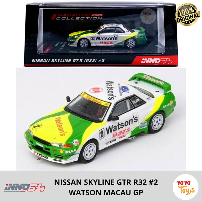 Jual Inno 1/64 Nissan Skyline GTR R32 Watson Macau GP 2020 #2 NANDAA ...