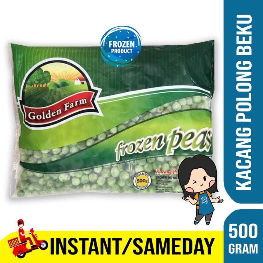 Jual Golden Farm Vegetable Frozen Green Peas Kacang Polong Beku 500 Gr