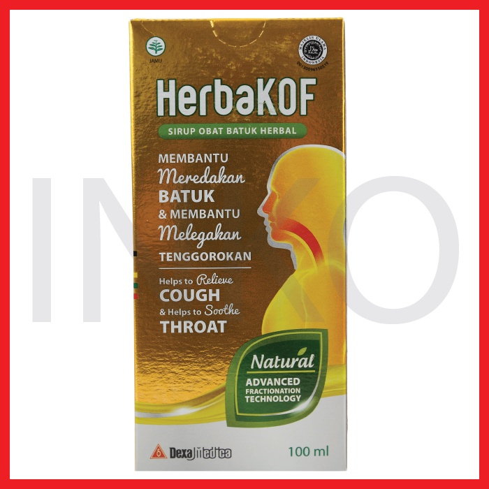 Jual Herbakof Sirup Obat Batuk Herbal Meredakan Batuk Ml Shopee Indonesia