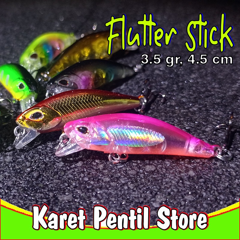 Jual 1 buah minnow jerkbait cantik flutter stick 3.5 gr 4.5 cm | Shopee Indonesia