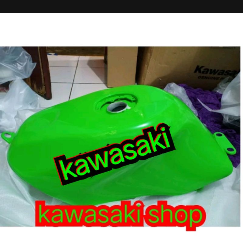 Jual tangki tengky ninja rr new old hijau polos original kawasaki ...