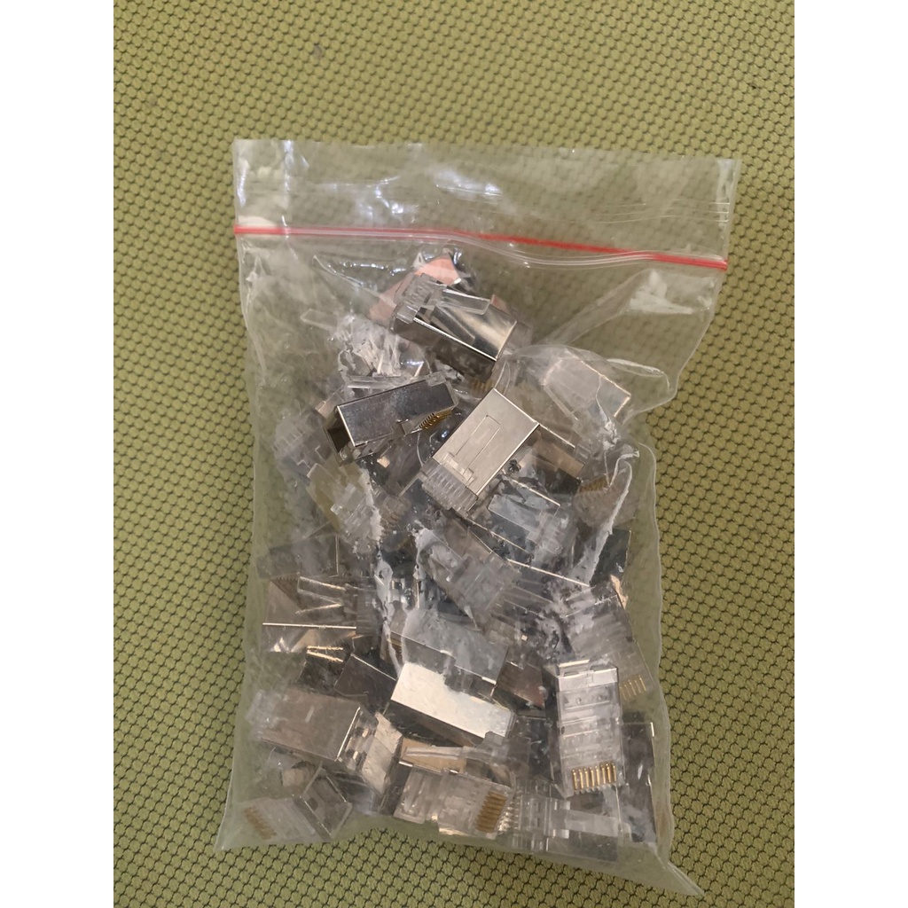 Jual Connector RJ45 Cat6 Besi isi 50 pcs | Shopee Indonesia