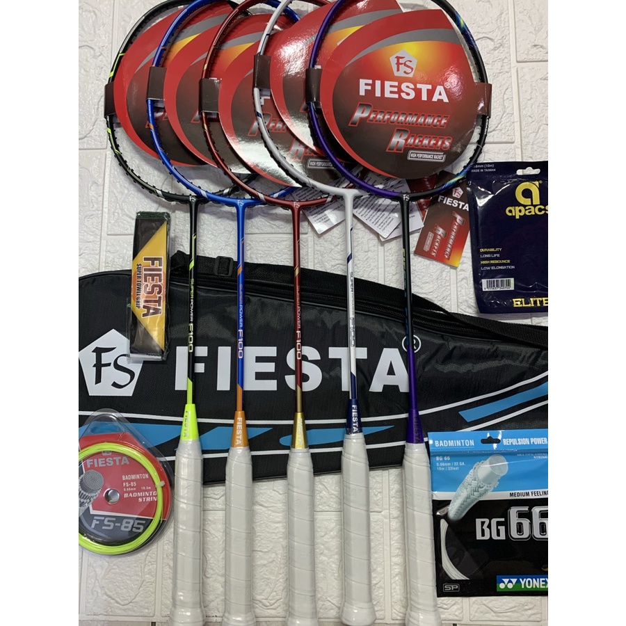 Jual Raket Badminton NEW GEN FIESTA SUPER POWER F100 + BONUS ORIGINAL