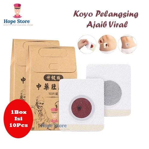 Hope Store - Koyo Pelangsing Slimming Patch Slimmer Body Isi 10Pc Magnet Koyo Detok Berat Badan | AutoStock