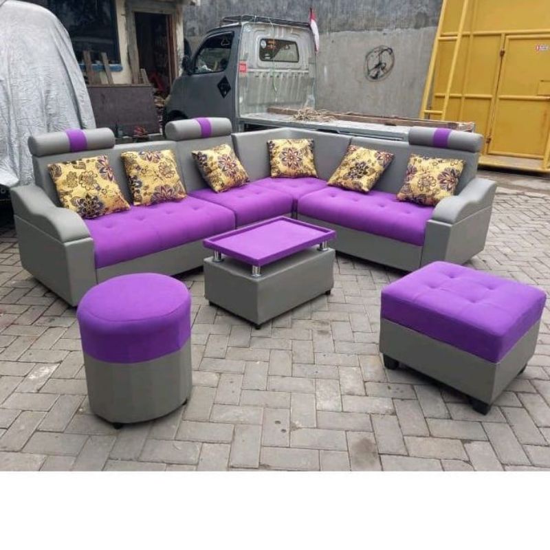 Jual Sofa Sudut L Davinci Jumbo Meja Paling Termurah Shopee Indonesia