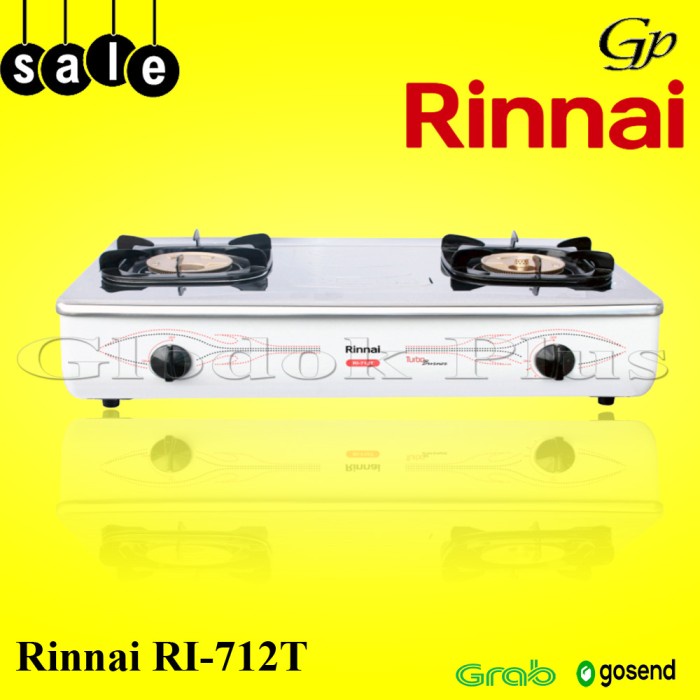 Jual rinnai kompor gas ri 712t 2 tungku ri712 rinai ri712t api turbo ...