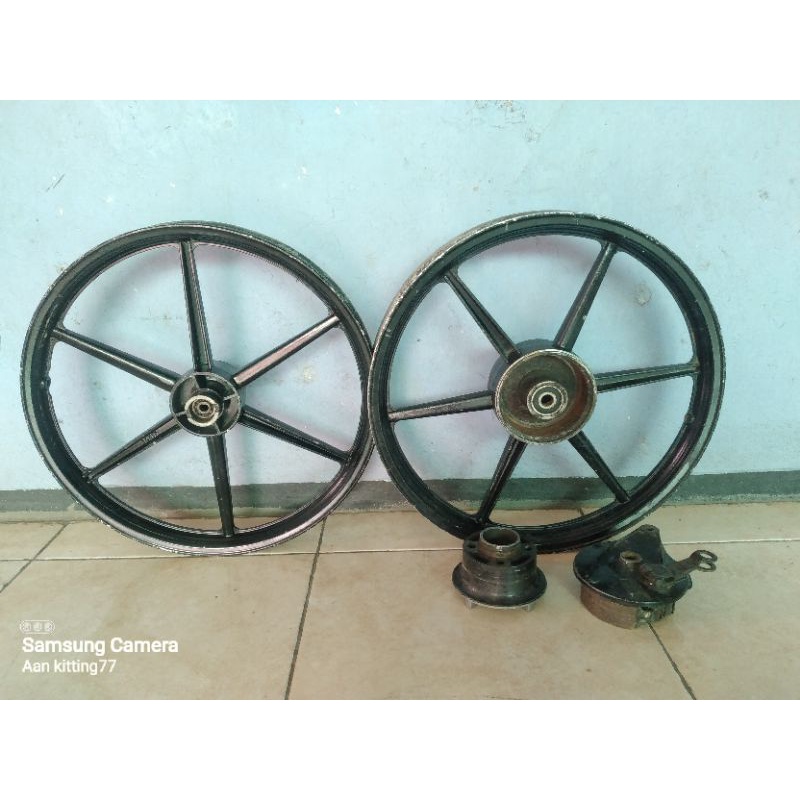 Jual Velg Velk Roda Set Depan Belakang Palang Kawasaki Kaze Set Tutup