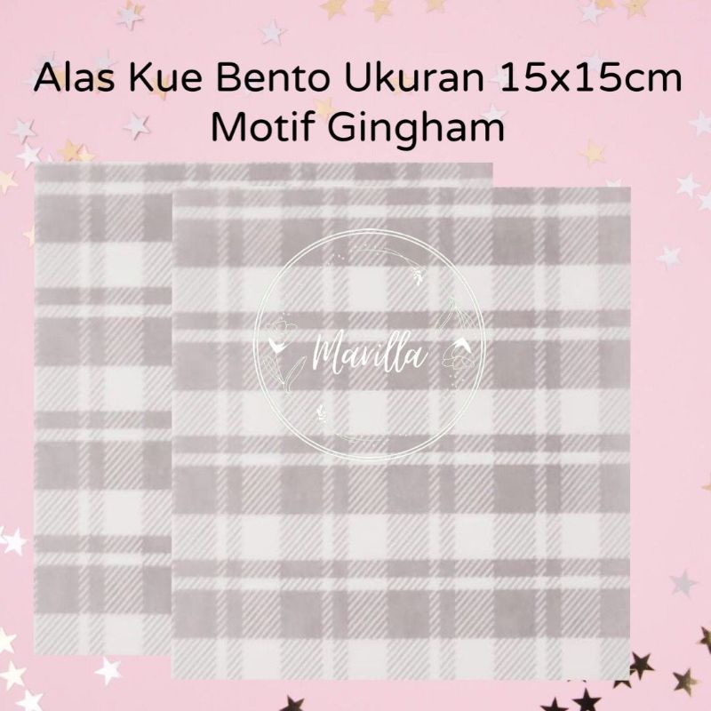 Jual KERTAS ALAS KUE ROTI BAKING PAPER KOREA BENTO CAKE FOODGRADE MOTIF ...