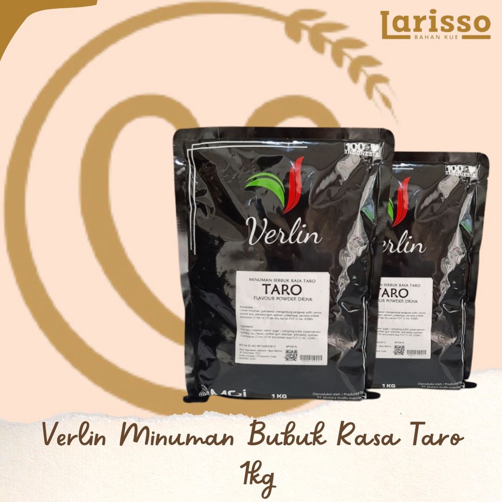Jual VERLIN SERBUK MINUMAN RASA TARO 1KG | Shopee Indonesia