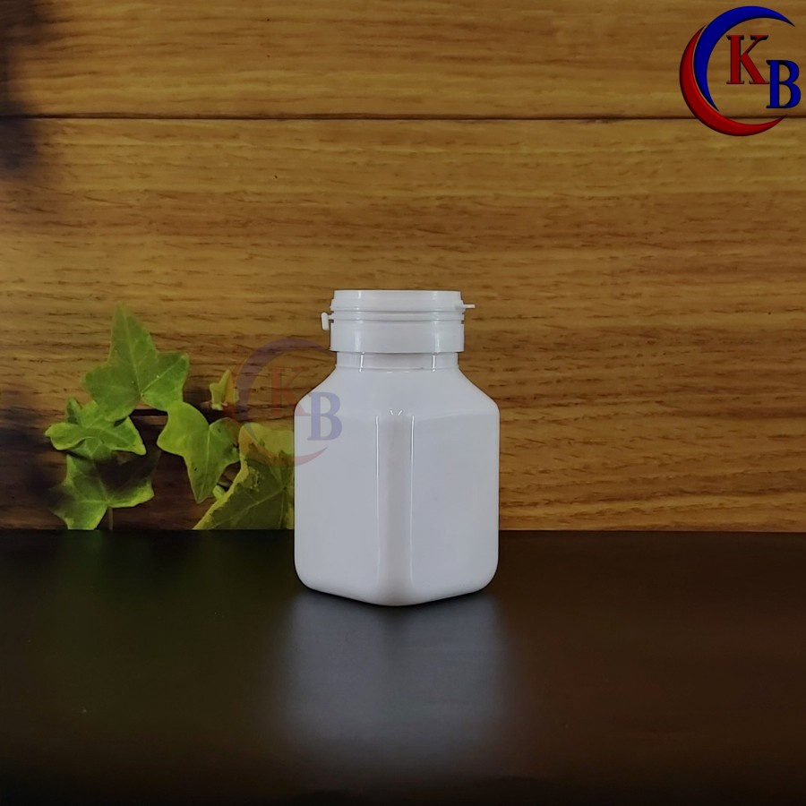 Jual BOTOL GARLIC ISI 60 PCS / BOTOL PVC KOTAK PUTIH / BOTOL KAPSUL ISI ...