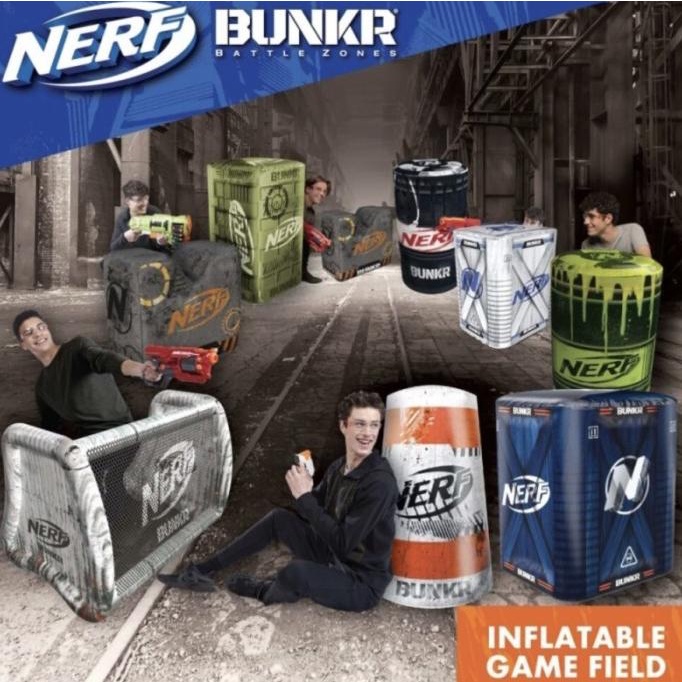 Jual Nerf Bunkr Battle Zone Inflatable Barrier Game Bunker Hasbro