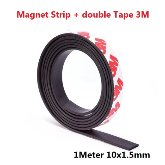 Jual 1meter Rubber Strip lembaran + tape 3M lebar 10mm 20mm 25mm