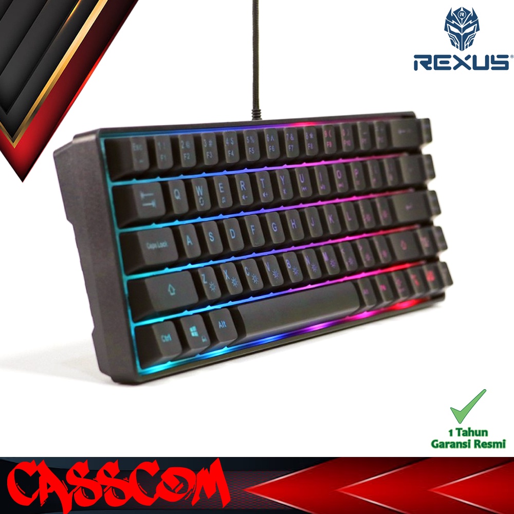 Jual Rexus Keyboard Gaming Mini Battlefire K68M | Shopee Indonesia