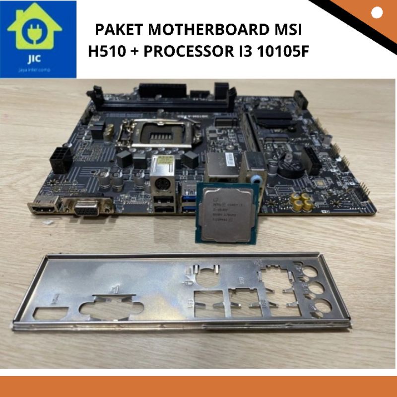 Jual PAKET MOTHERBOARD MSI H510 + PROCESSOR I3 10105F | Shopee Indonesia
