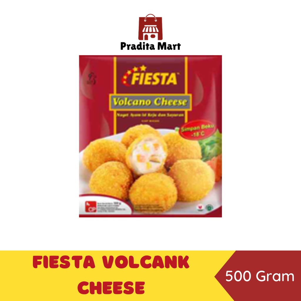 Jual FROZEN FOOD Fiesta Volcano Cheese 500 gr | Shopee Indonesia