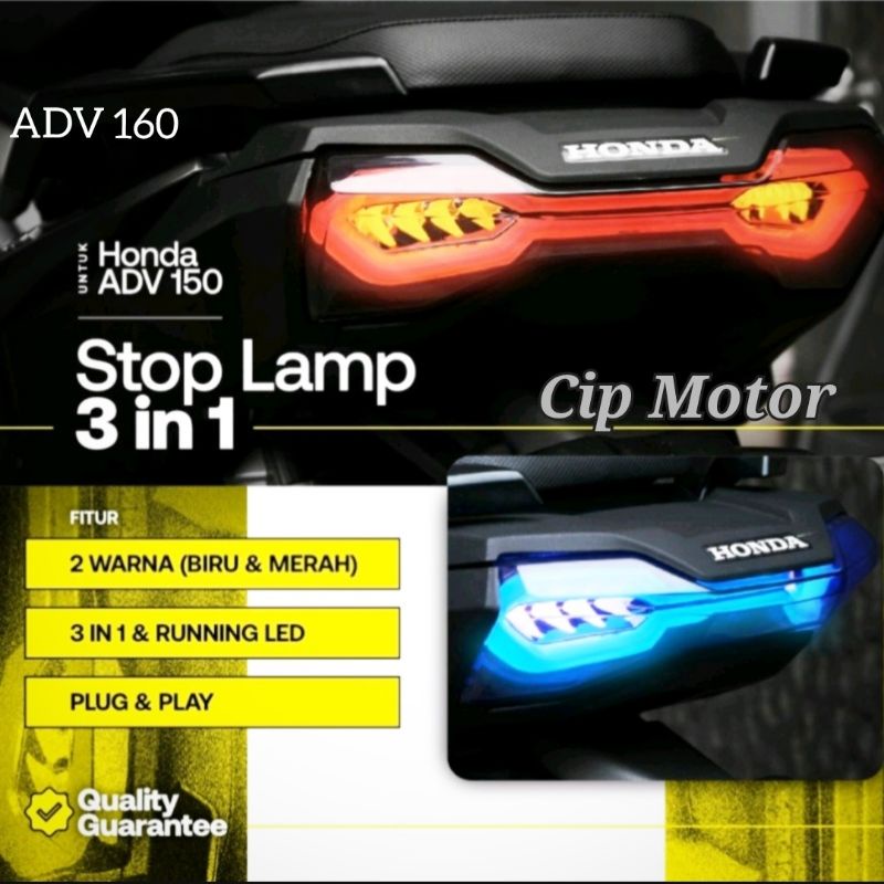 Jual Lampu Stop ADV 150 ADV 160 JPA Led 3 in 1 StopLamp ADV 160 ADV 150 ...
