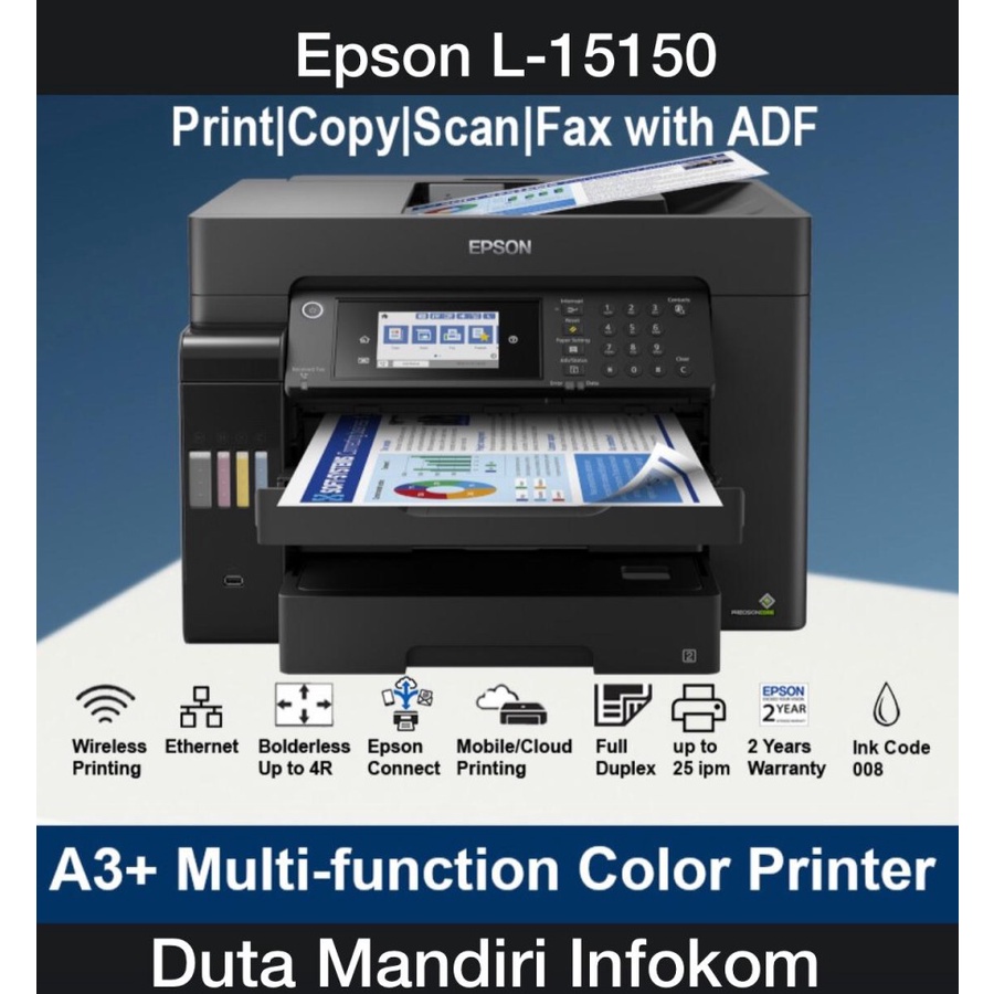 Jual Epson Ecotank L15150 A3 Wi Fi Duplex All In One Ink Tank Printer Shopee Indonesia 2443