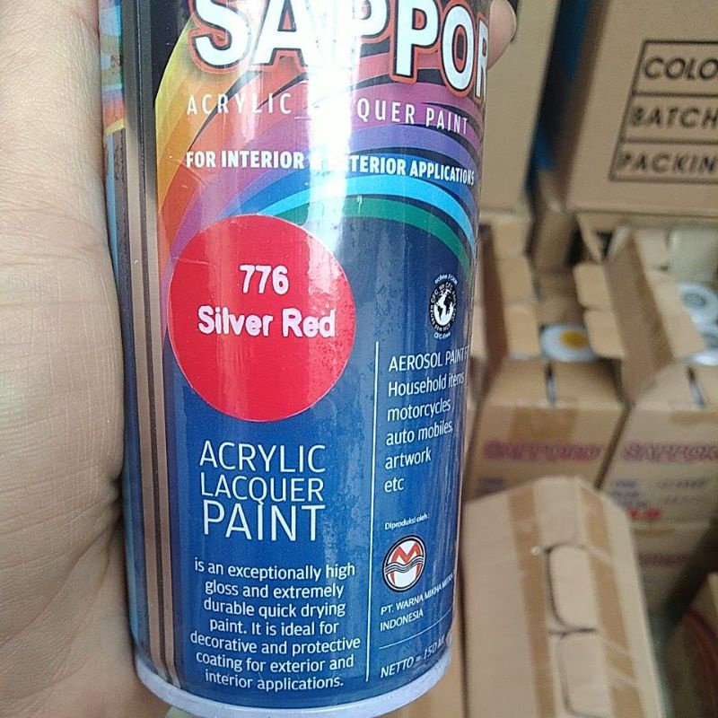 Jual saporo acrylic lacquer paint pilok pilox cat spray sapporo 150ml ...