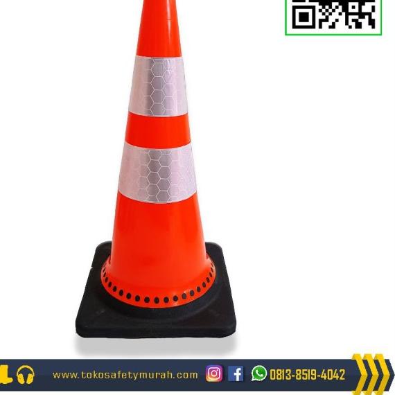 Jual ( INSTANT & REX) Traffic Cone Rubber 75cm Kerucut Jalan | Shopee ...