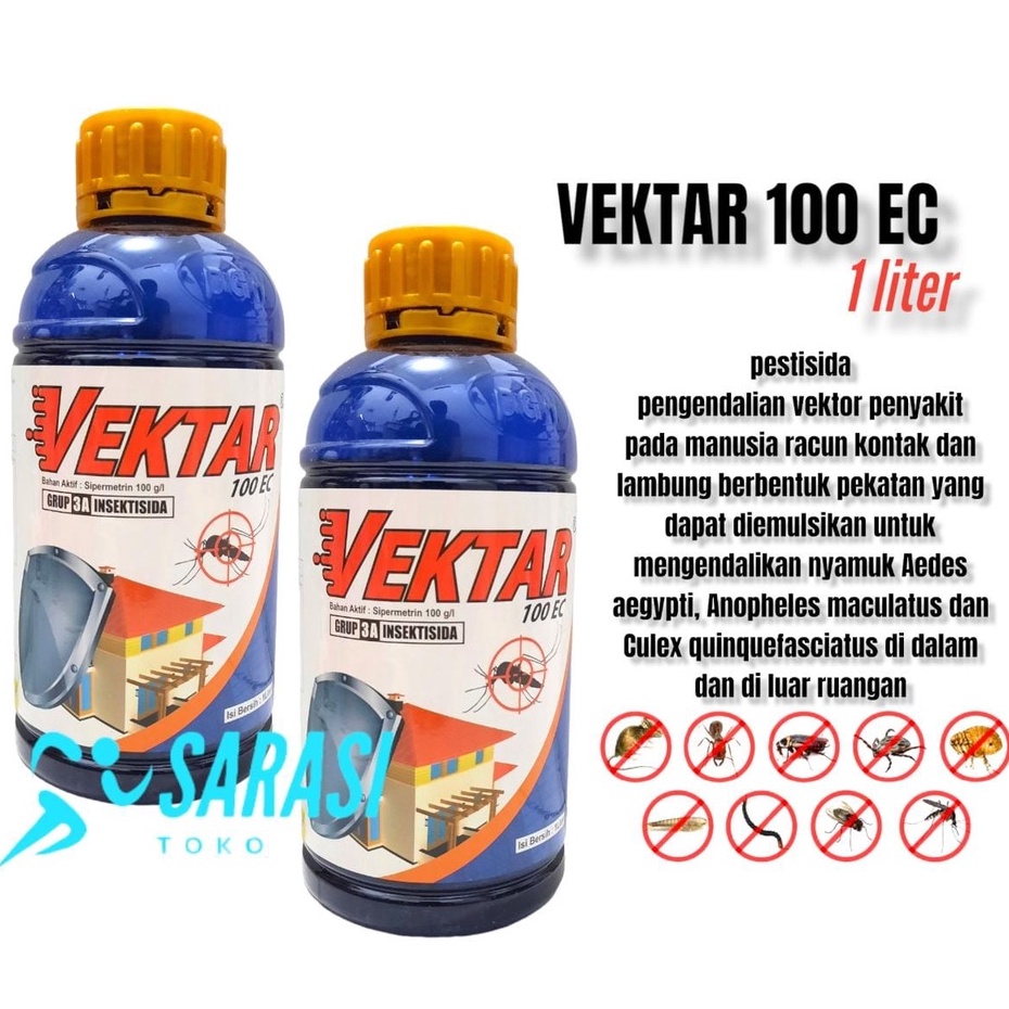 Jual Vektar Ec Insektisida Obat Fogging Spray Nyamuk Kecoa Semut Lalat Liter