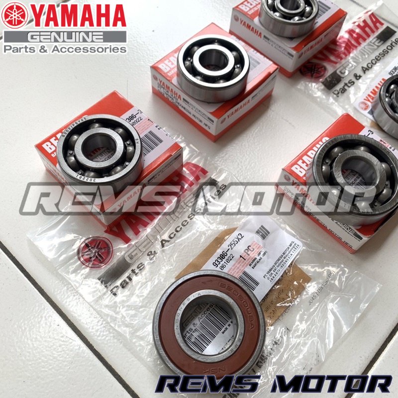 Jual BEARING SET GEARBOX RASIO AEROX NMAX LEXI ORIGINAL YAMAHA BERING ...