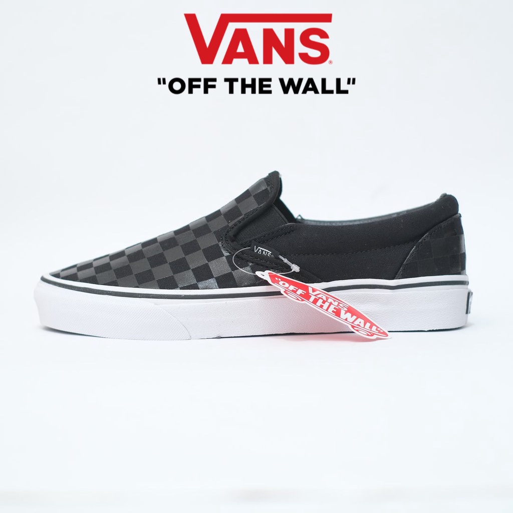 Vans Slip On Checkerboard Black Black Original