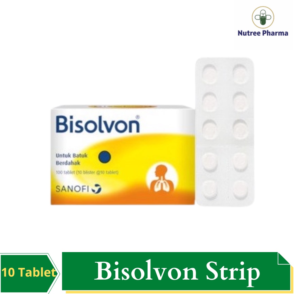 Jual BISOLVON 8 MG STRIP ISI 10 TABLET - OBAT BATUK | Shopee Indonesia