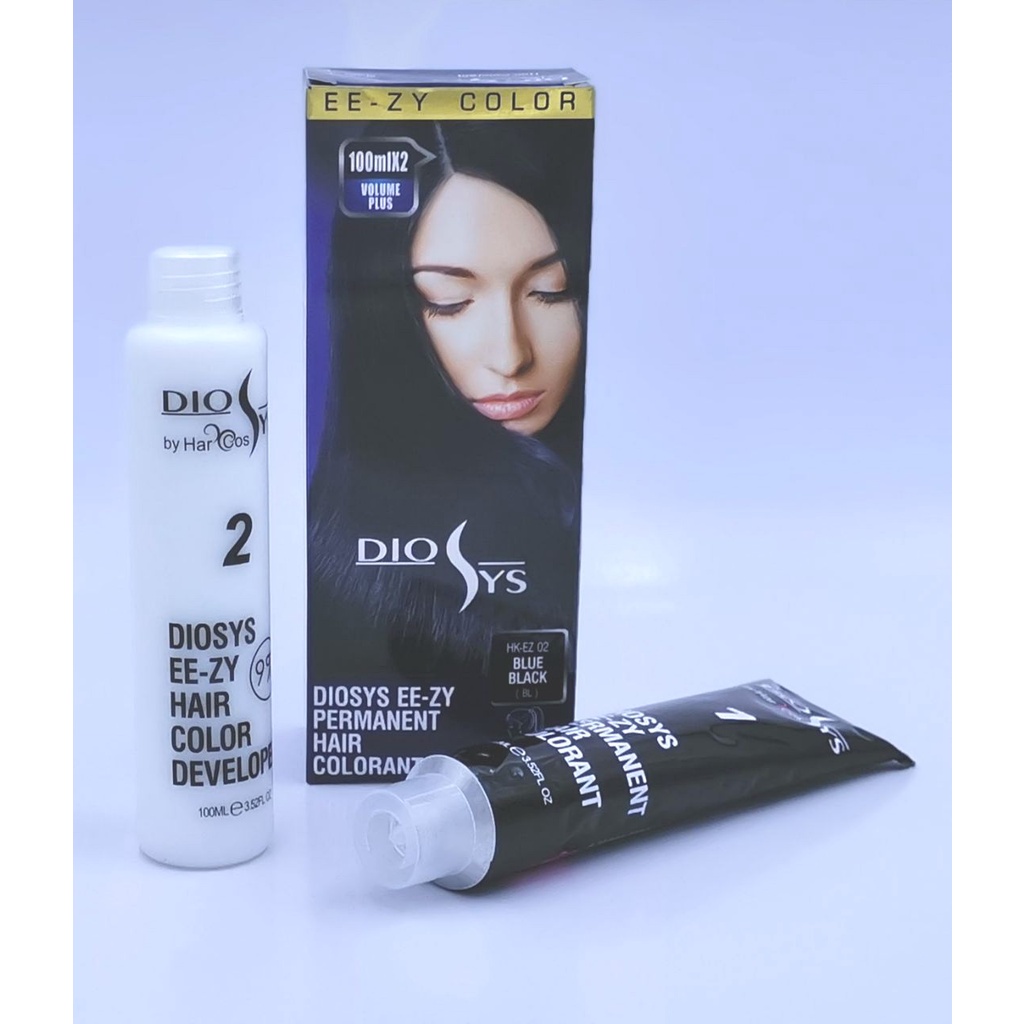 Jual CAT RAMBUT ABU ABU ASH GREY DIOSYS 100ml plus developer | Shopee ...