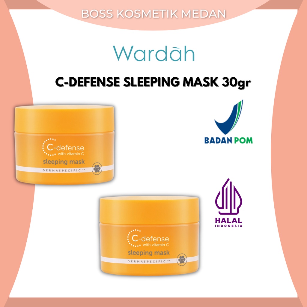 Jual Wardah CDefense Sleeping Mask 30gr Shopee Indonesia