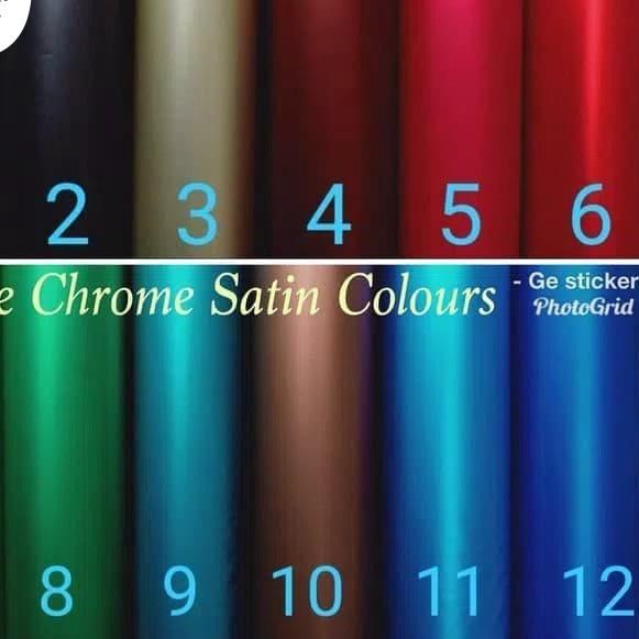 Jual Sticker / Stiker Matte Chrome / Satin 50cm x 152cm | Shopee Indonesia