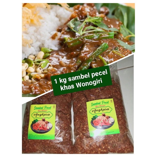 Jual Bumbu Sambel Pecel Angkasa 1kg Sambel Pecel Kacang Khas Wonogiri