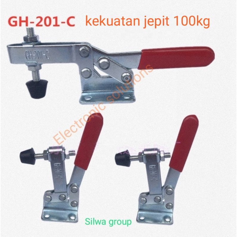 Jual Toggle Clamp Penjepit Vertikal GH 201 C Kapasitas 100kg Shopee