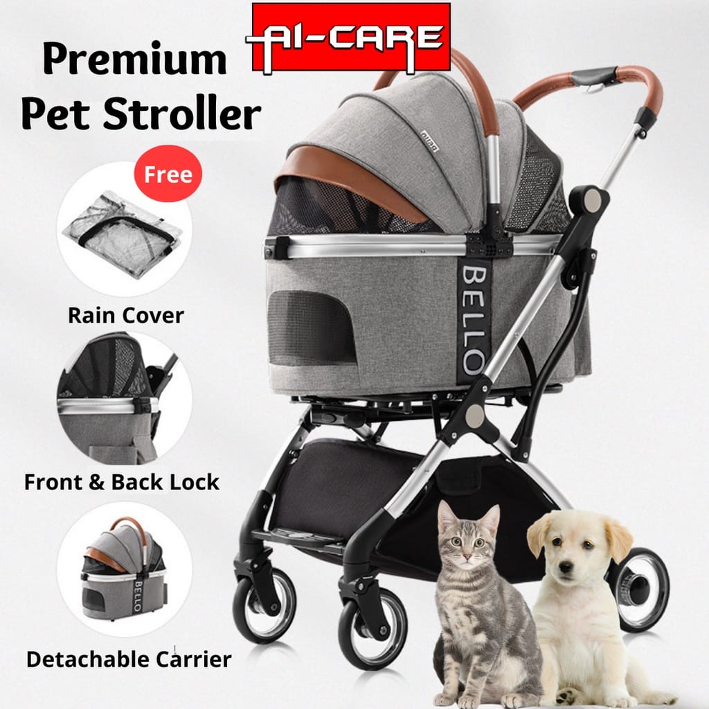 Jual Bello Premium Pet Stroller Detachable Carrier Upgraded Stroller 2in1 Shopee Indonesia