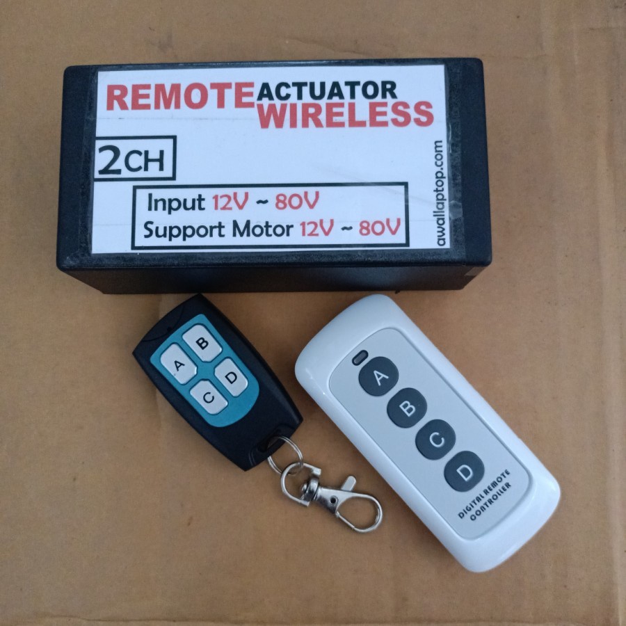 Jual modul remot aktuator remote actuator 2ch 12v-80v motor linear ...