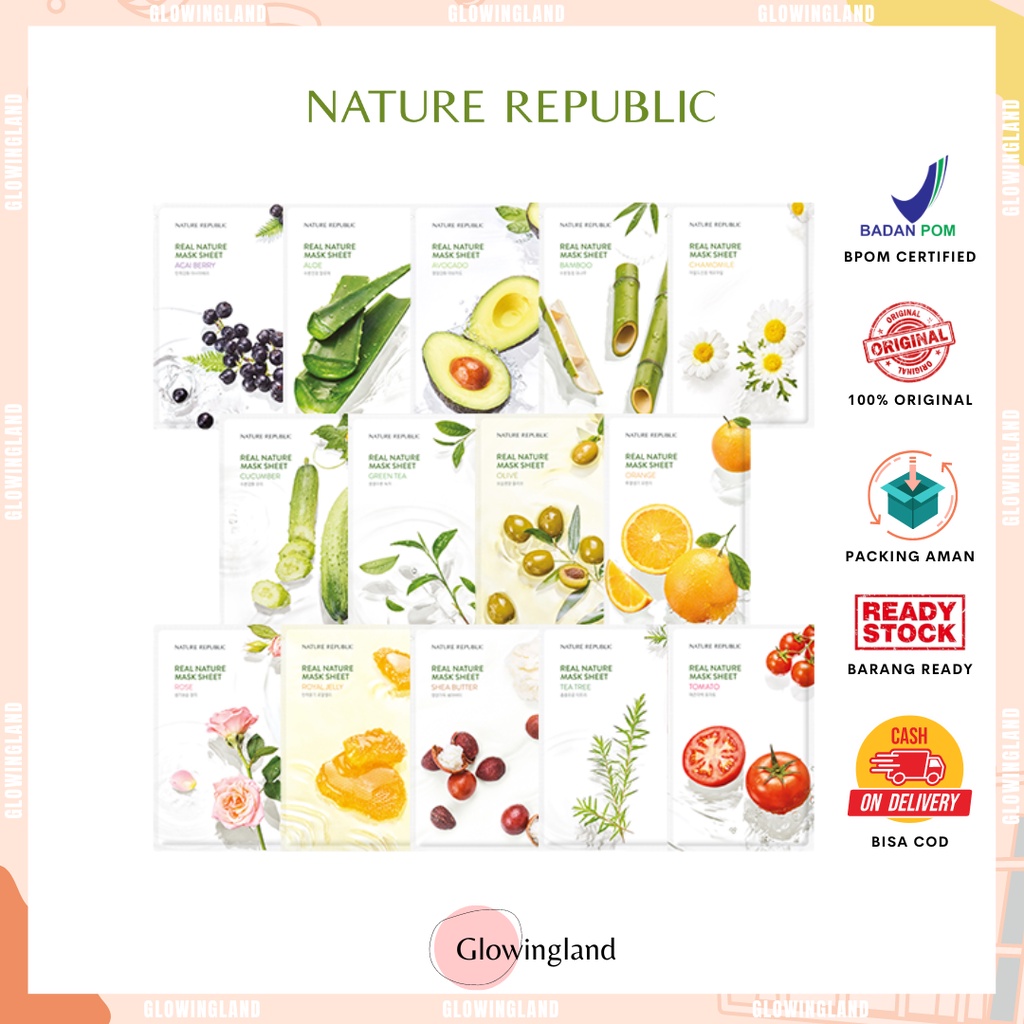 Jual NATURE REPUBLIC MASK SHEET (100 ORIGINAL) Shopee Indonesia