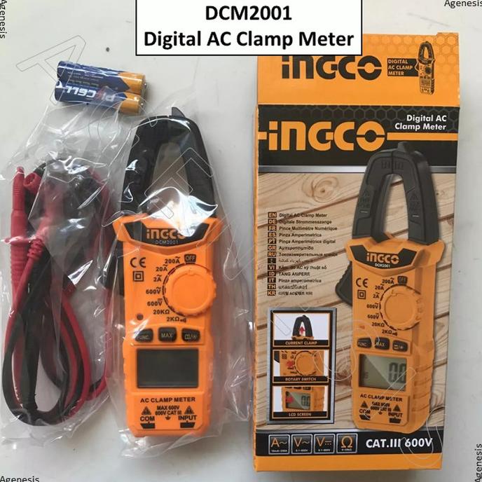 Jual Ingco Dcm2001 Tang Ampere Digital Heavy Duty Clamp Meter